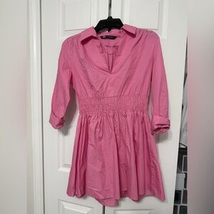 Zara Fuchsia Long Sleeve Dress